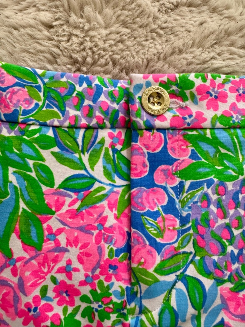 Lily Pulitzer Bright Floral Mini Skirt in Pink, Green & Blue - Picture 3 of 8